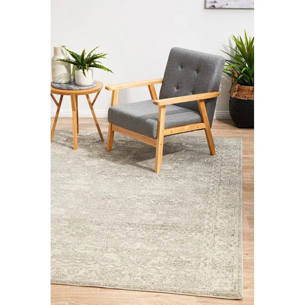 Evoke Shine Silver Transitional Rug - ICONIC RUGS