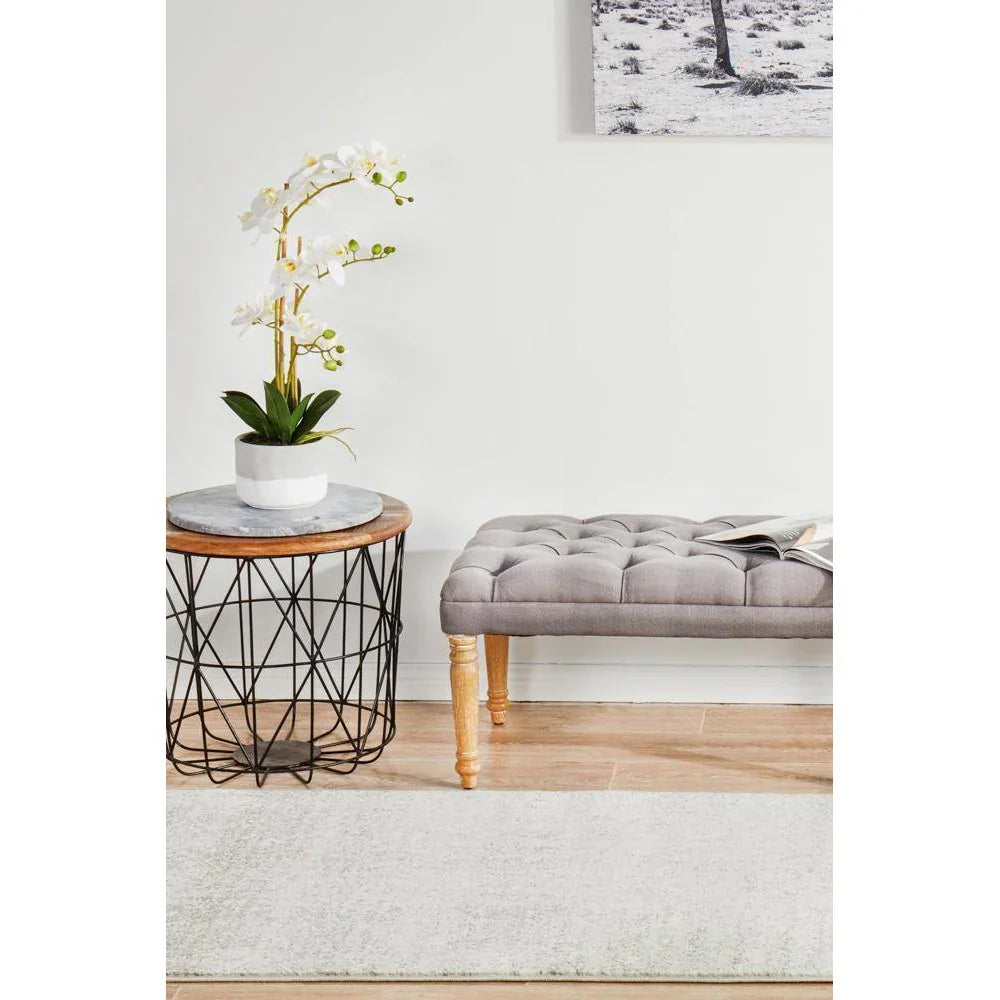 Evoke Shine Silver Transitional Runner Rug - ICONIC RUGS