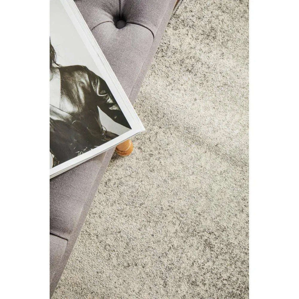 Evoke Shine Silver Transitional Runner Rug - ICONIC RUGS