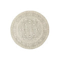 Evoke Silver Flower Transitional Round Rug - ICONIC RUGS