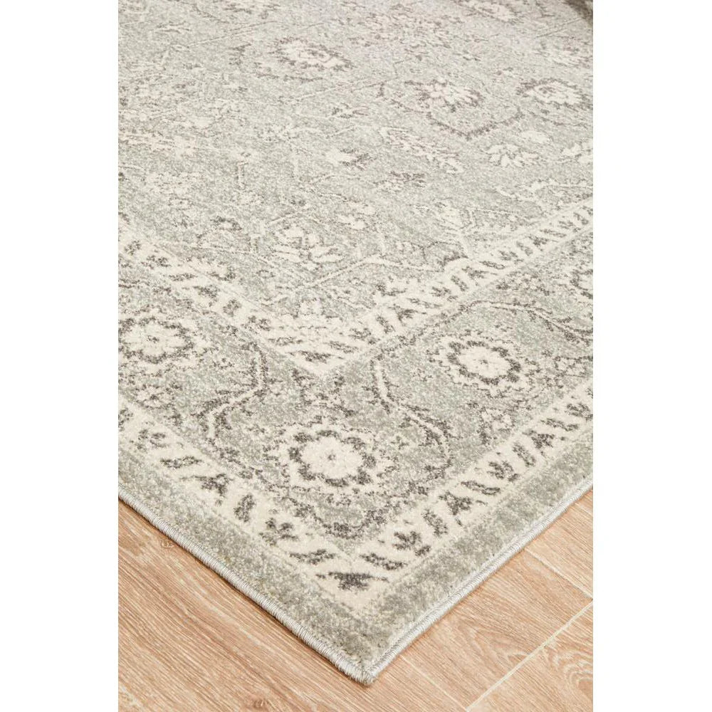 Evoke Silver Flower Transitional Rug - ICONIC RUGS