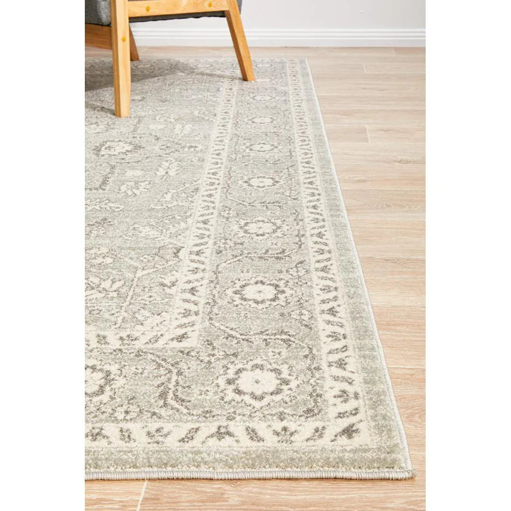 Evoke Silver Flower Transitional Rug - ICONIC RUGS