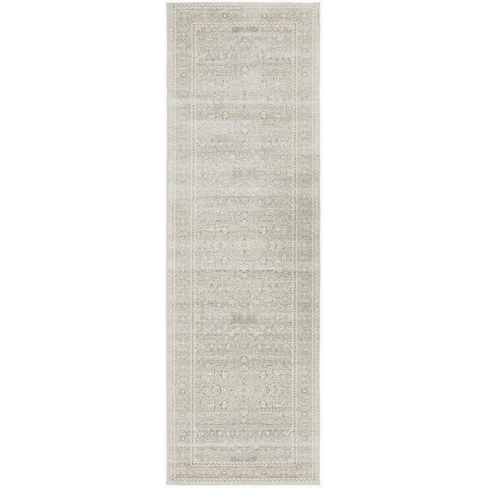 Evoke Silver Flower Transitional Runner Rug - ICONIC RUGS