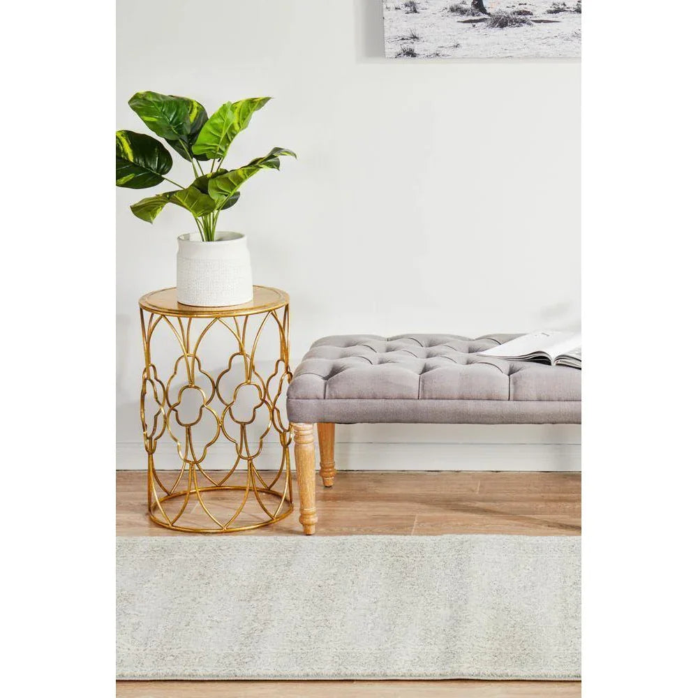 Evoke Silver Flower Transitional Runner Rug - ICONIC RUGS
