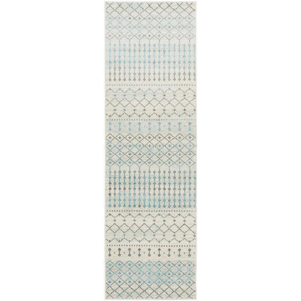 Evoke Slate White Transitional Rug - ICONIC RUGS
