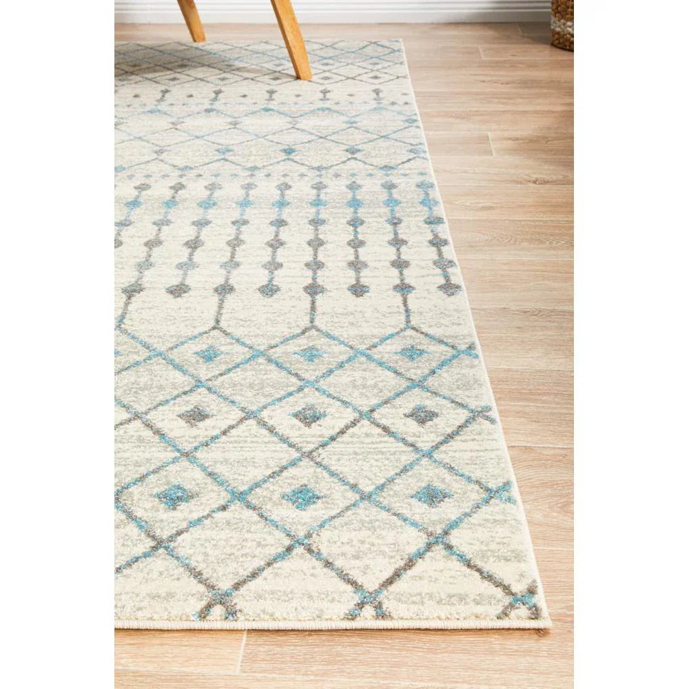 Evoke Slate White Transitional Rug - ICONIC RUGS
