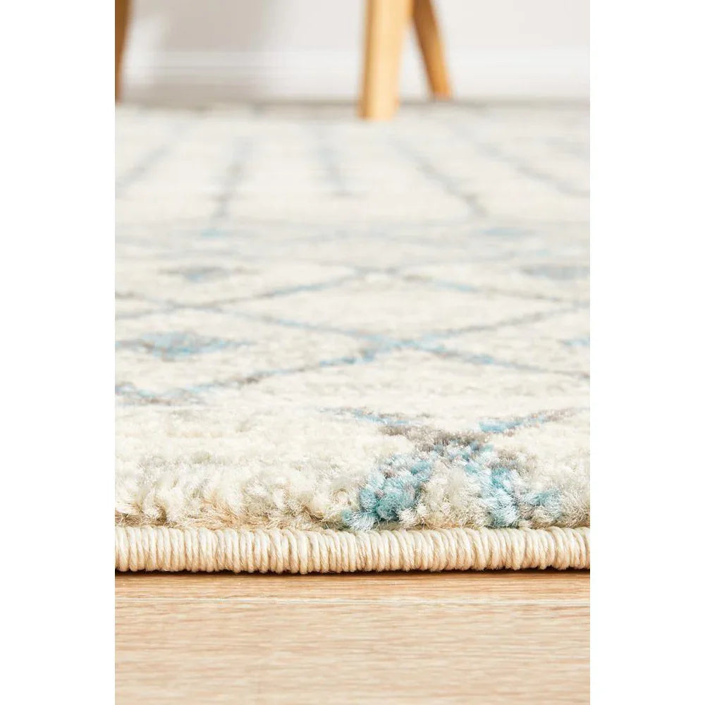 Evoke Slate White Transitional Rug - ICONIC RUGS