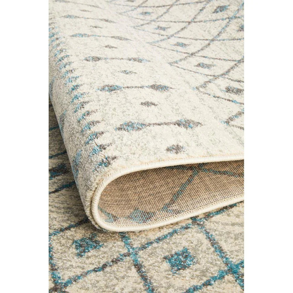 Evoke Slate White Transitional Rug - ICONIC RUGS