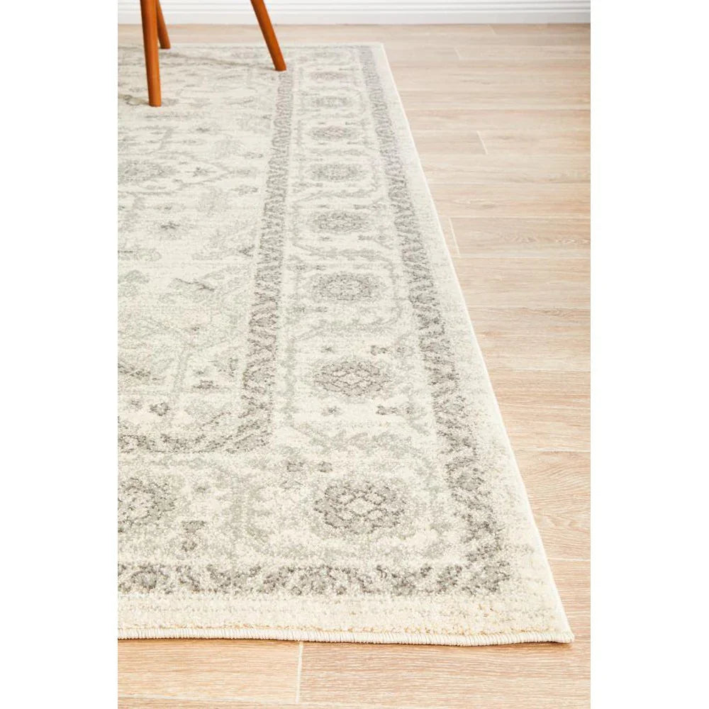 Evoke Winter White Transitional Rug - ICONIC RUGS