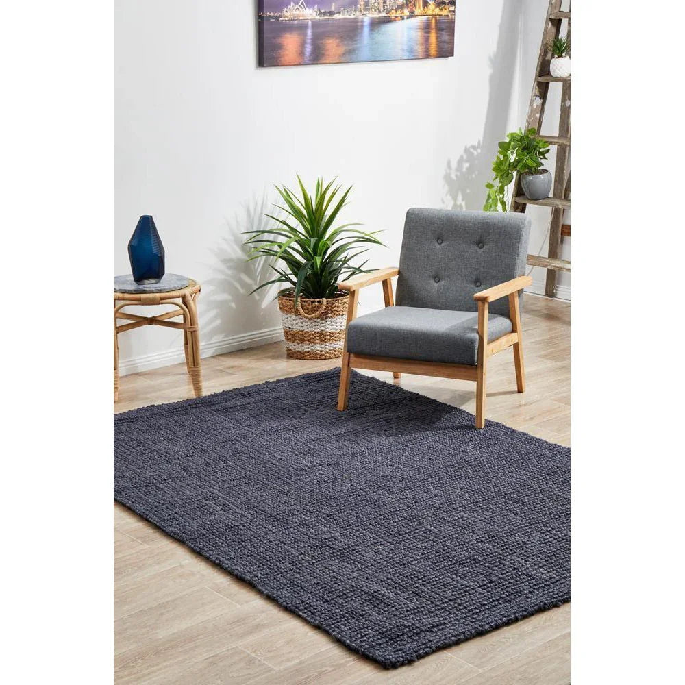 Atrium Barker Navy Rug - ICONIC RUGS