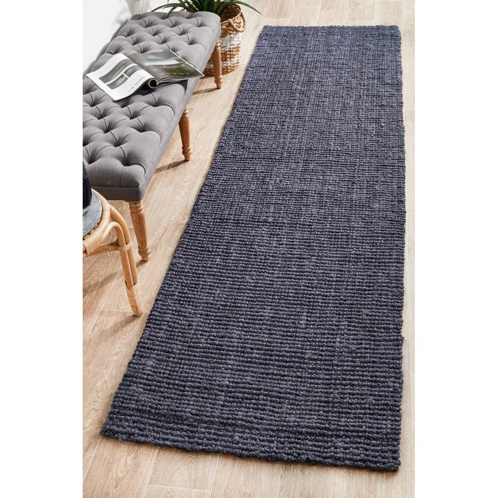 Atrium Barker Navy Runner - ICONIC RUGS