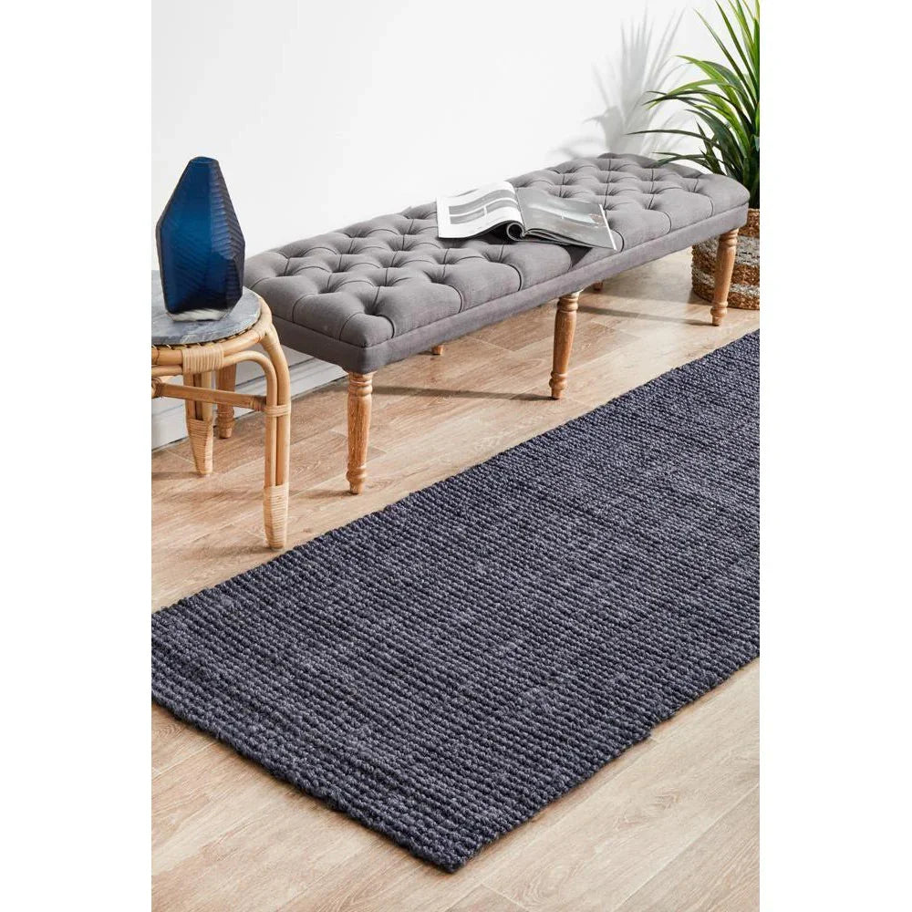 Atrium Barker Navy Runner - ICONIC RUGS
