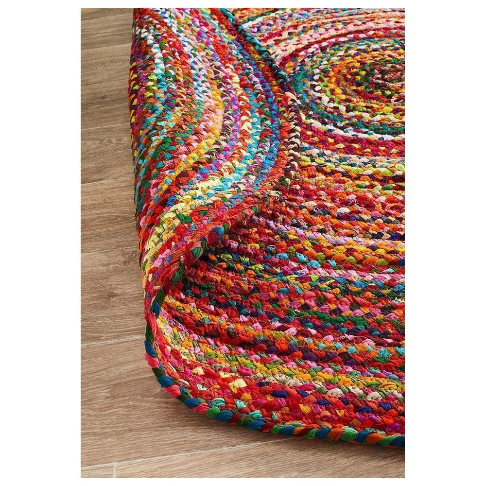 Atrium Chandra Braided Cotton Rug Multi