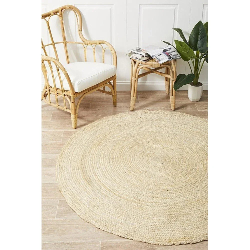 Atrium Polo Round Bleach - ICONIC RUGS