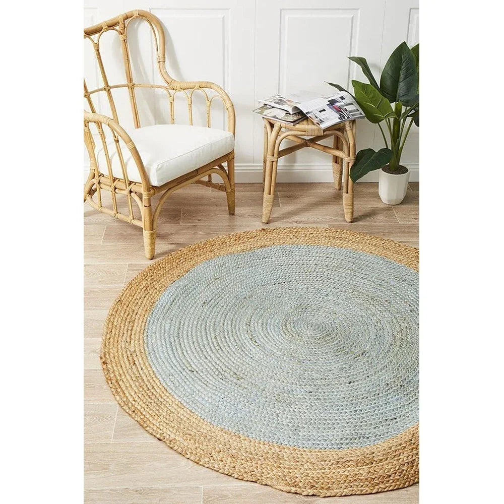 Atrium Polo Round Blue - ICONIC RUGS