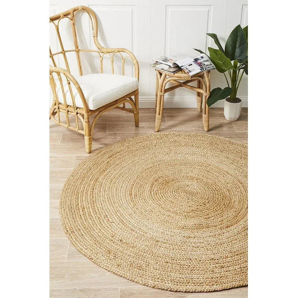 Atrium Polo Round Natural - ICONIC RUGS