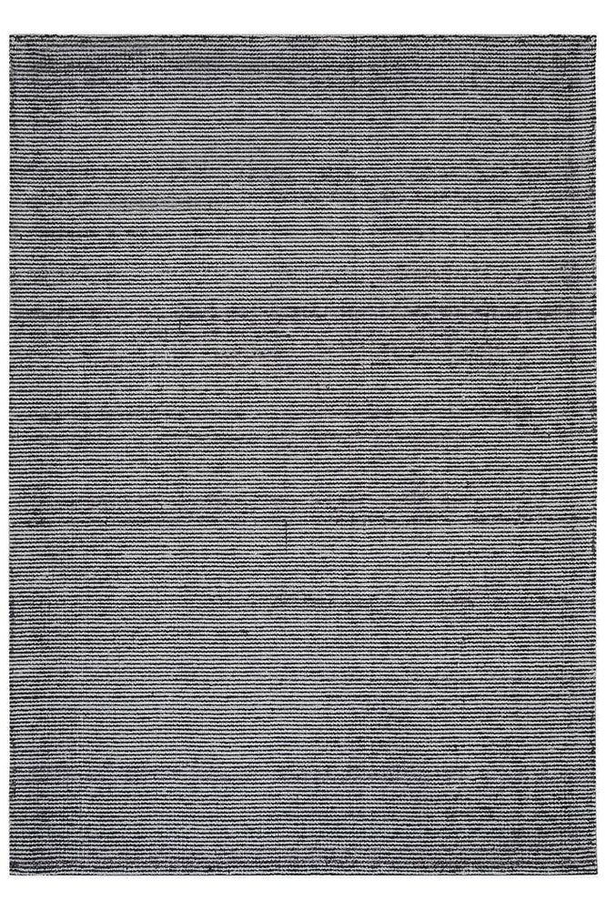 Allure Black Cotton Rayon Rug - ICONIC RUGS
