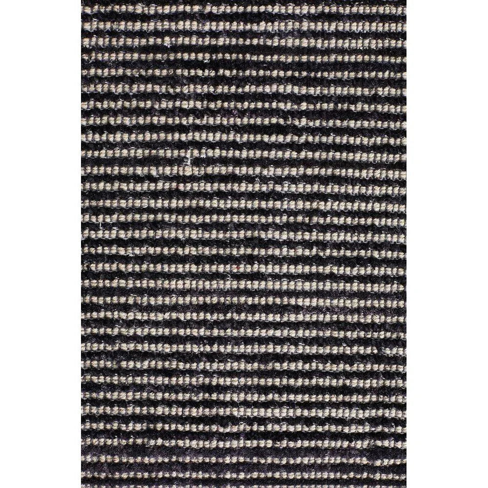 Allure Black Cotton Rayon Rug - ICONIC RUGS