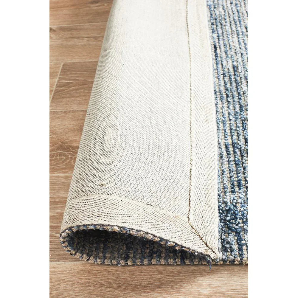 Allure Indigo Cotton Rayon Rug - ICONIC RUGS