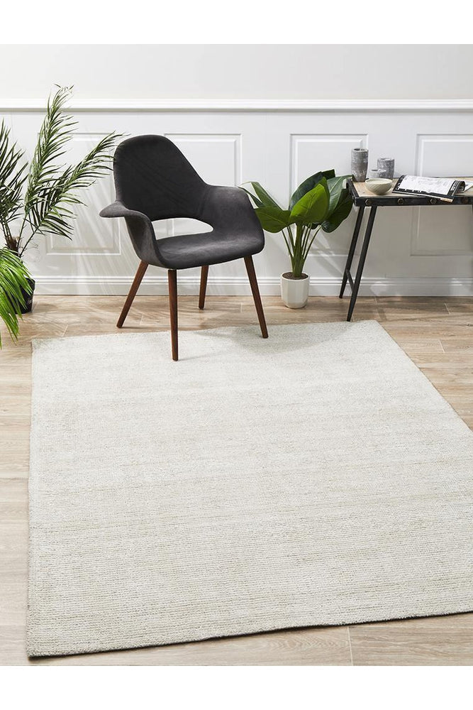 Allure Ivory Cotton Rayon Rug - ICONIC RUGS