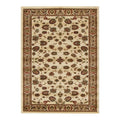 Istanbul Collection Traditional Floral Pattern Ivory Rug