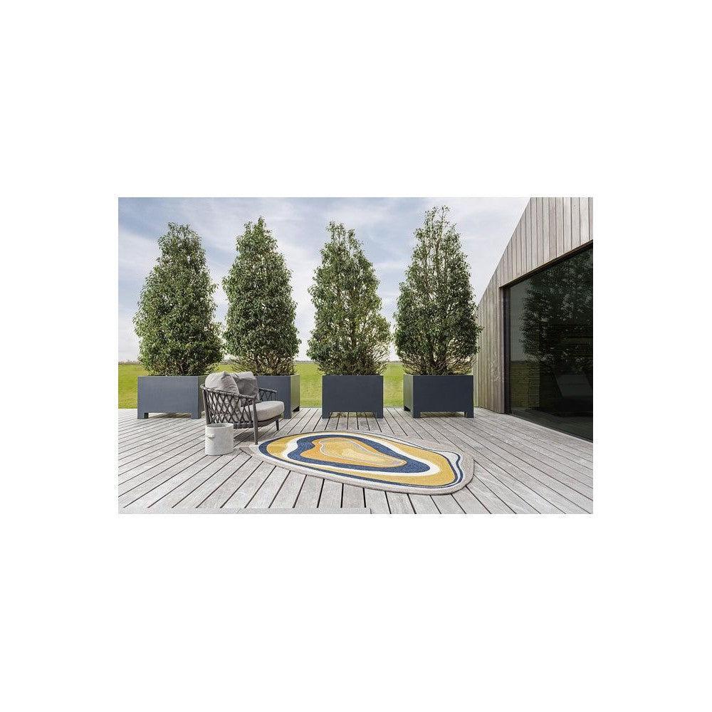 B&C Aura Ochre Designer Outdoor Rug