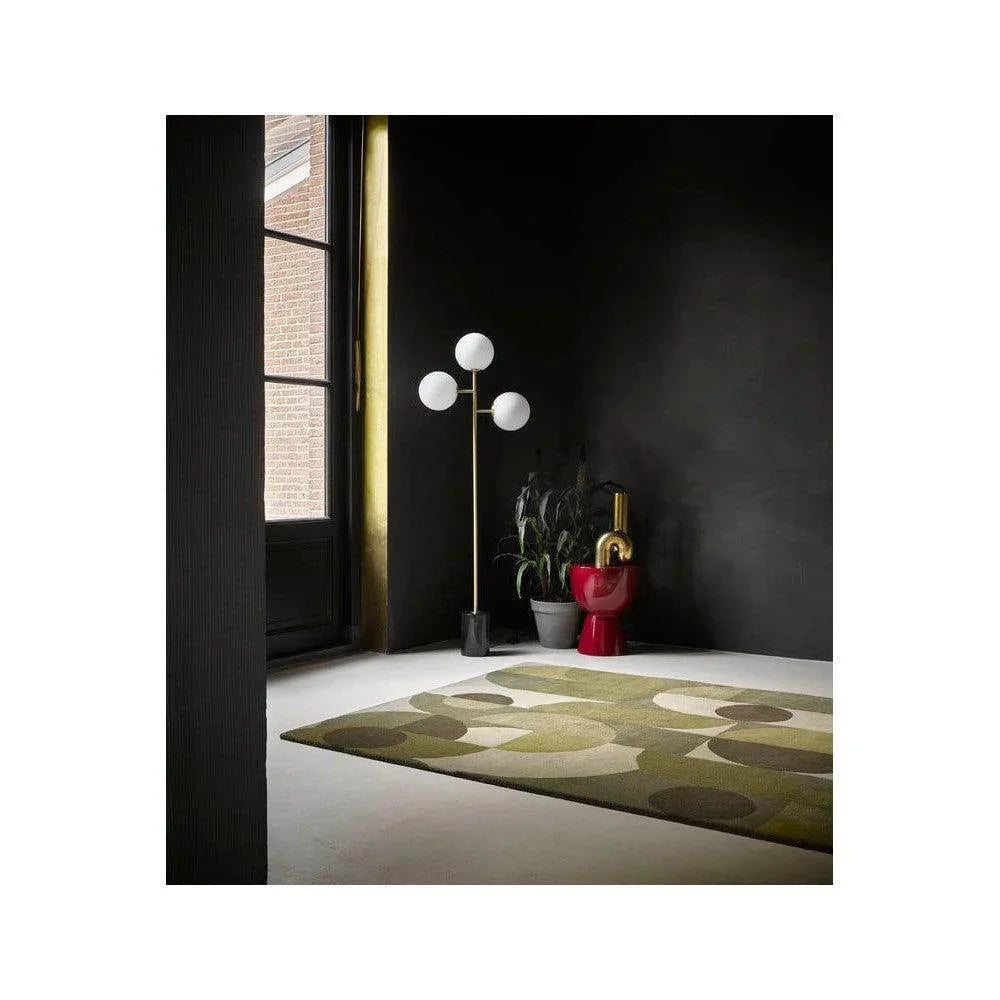 B&C Decor Cosmo Greens Pure Wool Designer Rug
