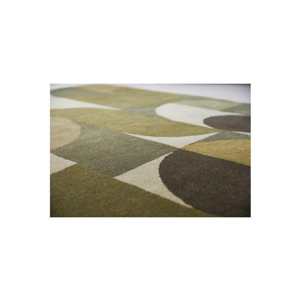 B&C Decor Cosmo Greens Pure Wool Designer Rug