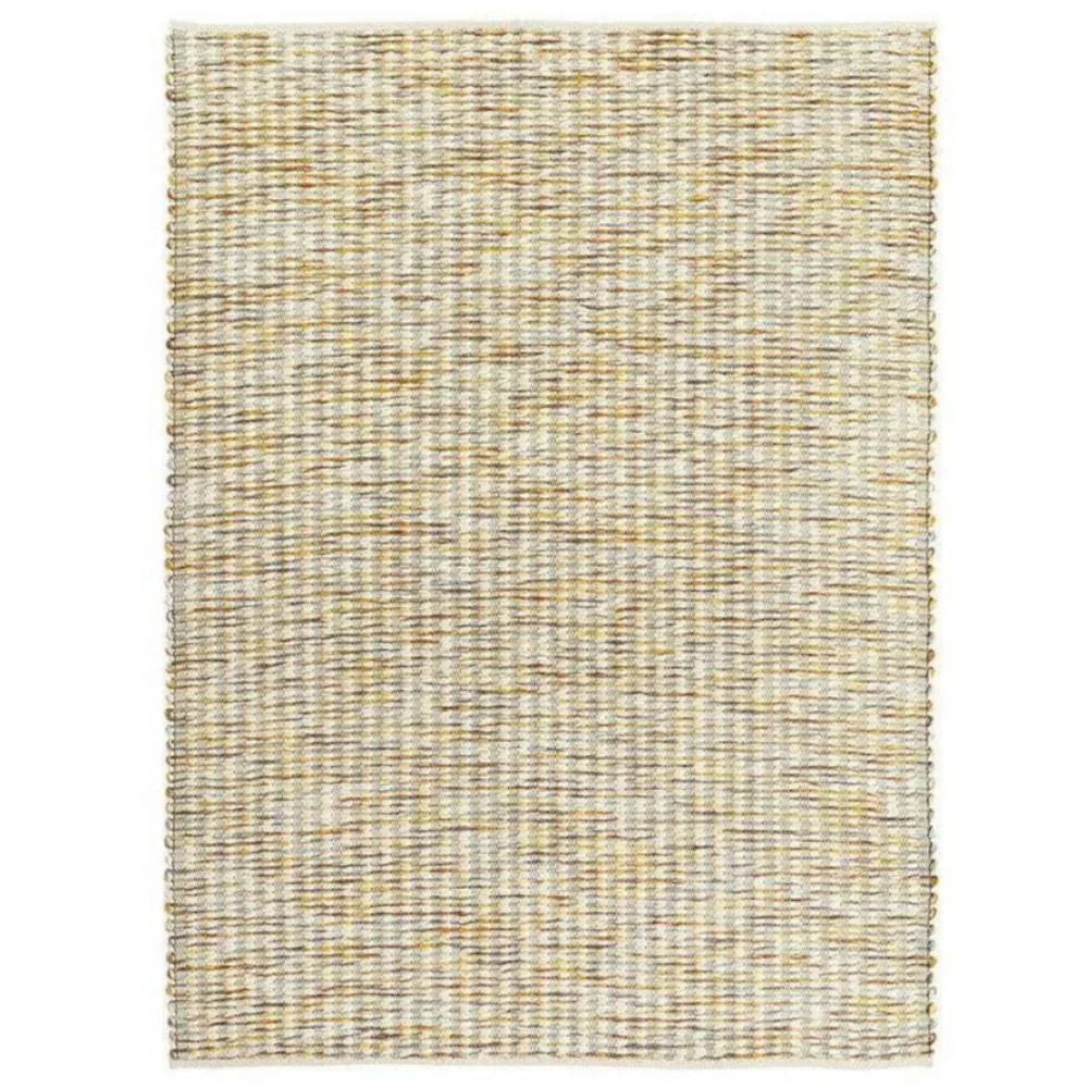 B&C Grain Mustard Pure Wool Designer Rug
