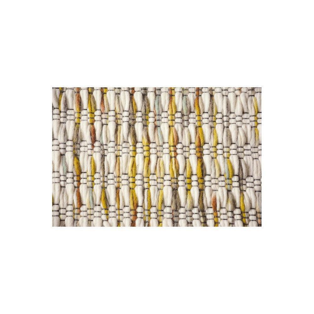 B&C Grain Mustard Pure Wool Designer Rug