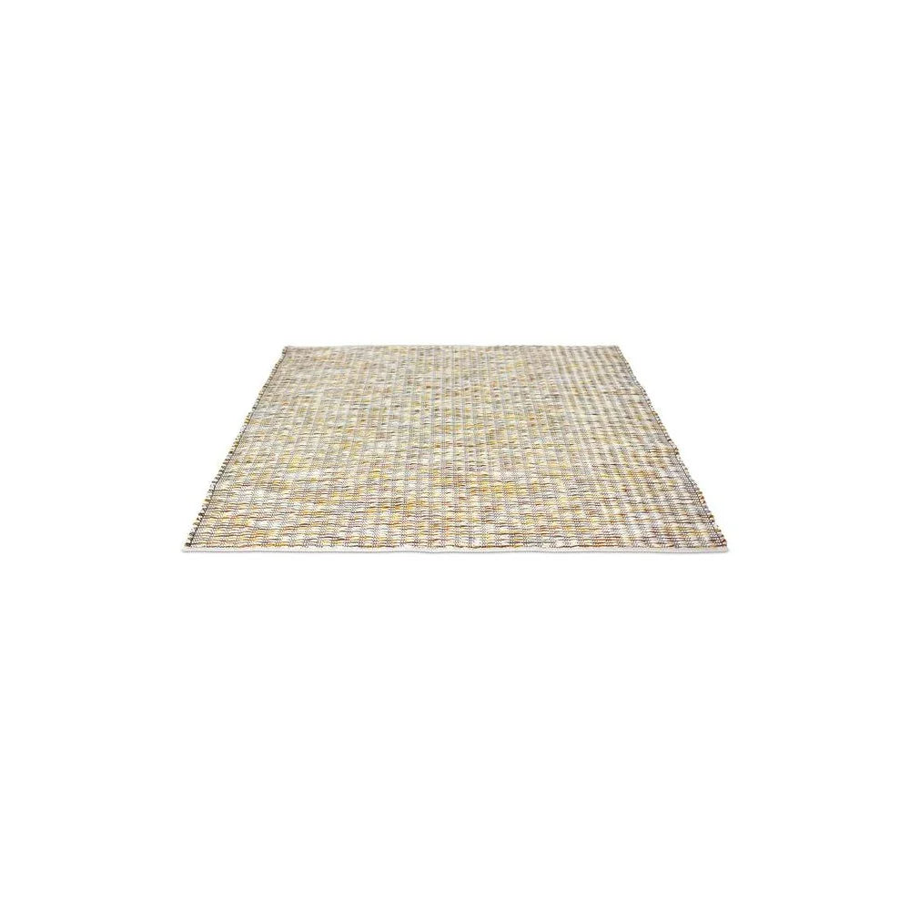B&C Grain Mustard Pure Wool Designer Rug