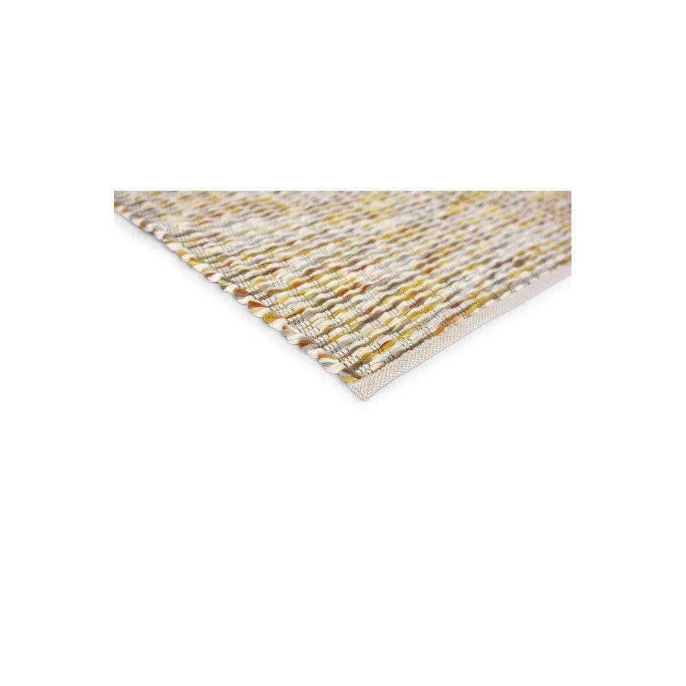 B&C Grain Mustard Pure Wool Designer Rug