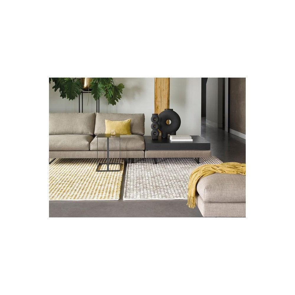 B&C Grain Off White Pure Wool Designer Rug