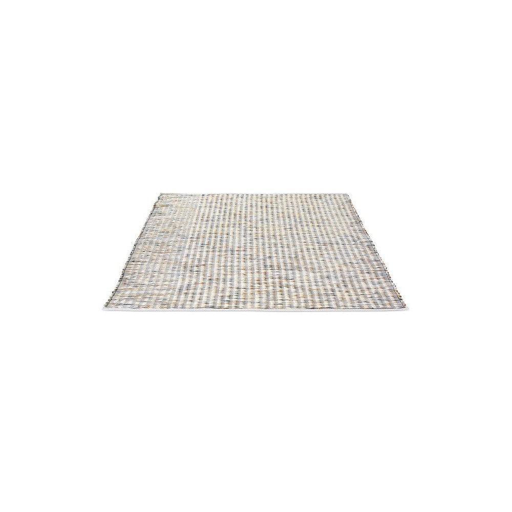 B&C Grain Off White Pure Wool Designer Rug