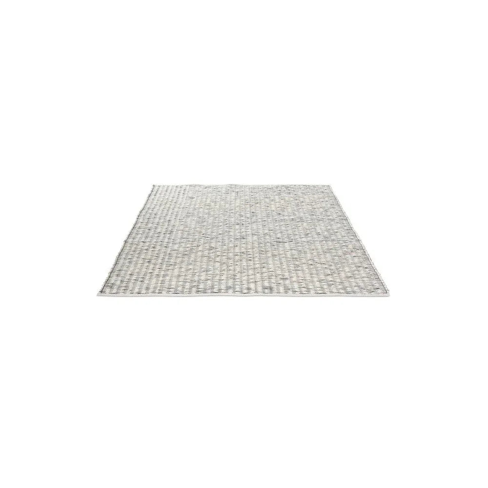 B&C Grain Pure Grey Wool Designer Rug