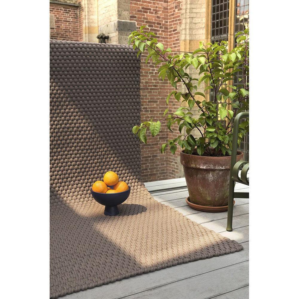 B&C Lace Grey Taupe Outdoor Designer Rug