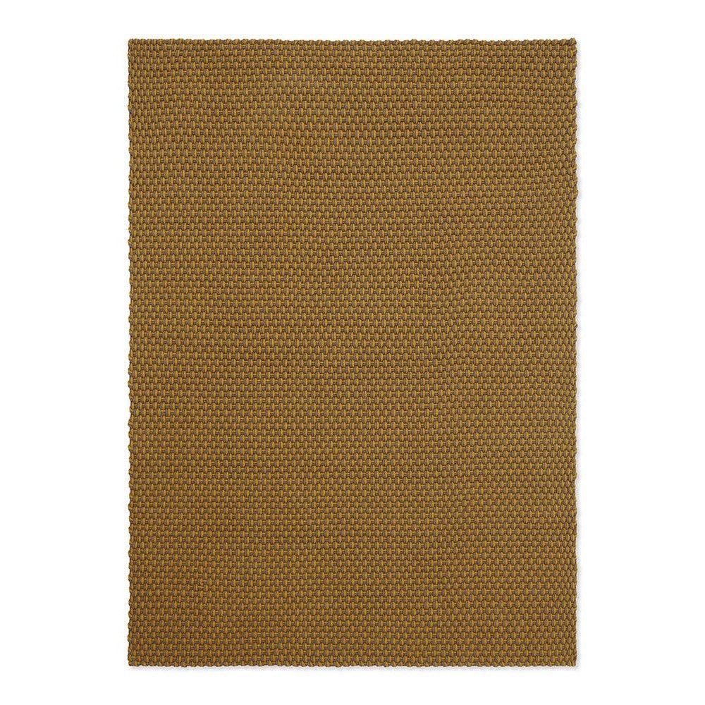 B&C Lace Mustard-taupe Outdoor Designer Rug