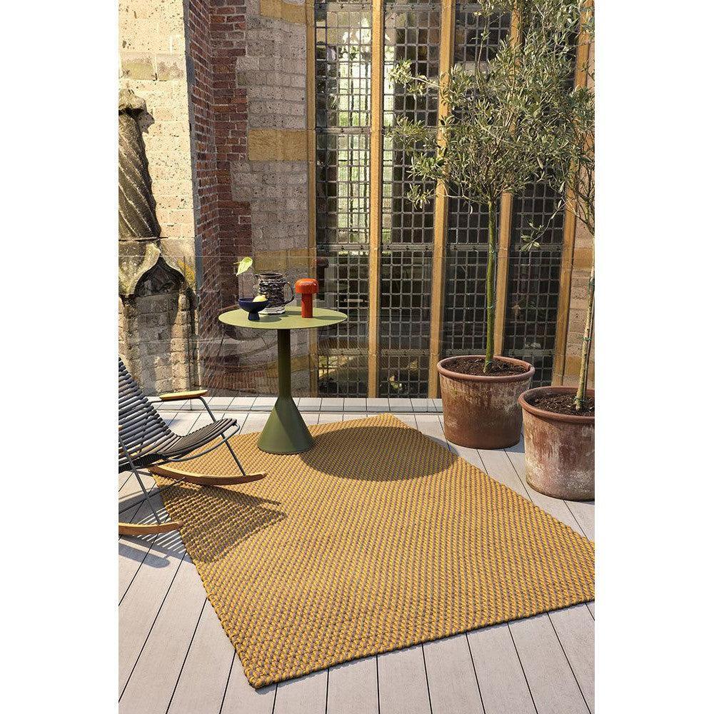 B&C Lace Mustard-taupe Outdoor Designer Rug