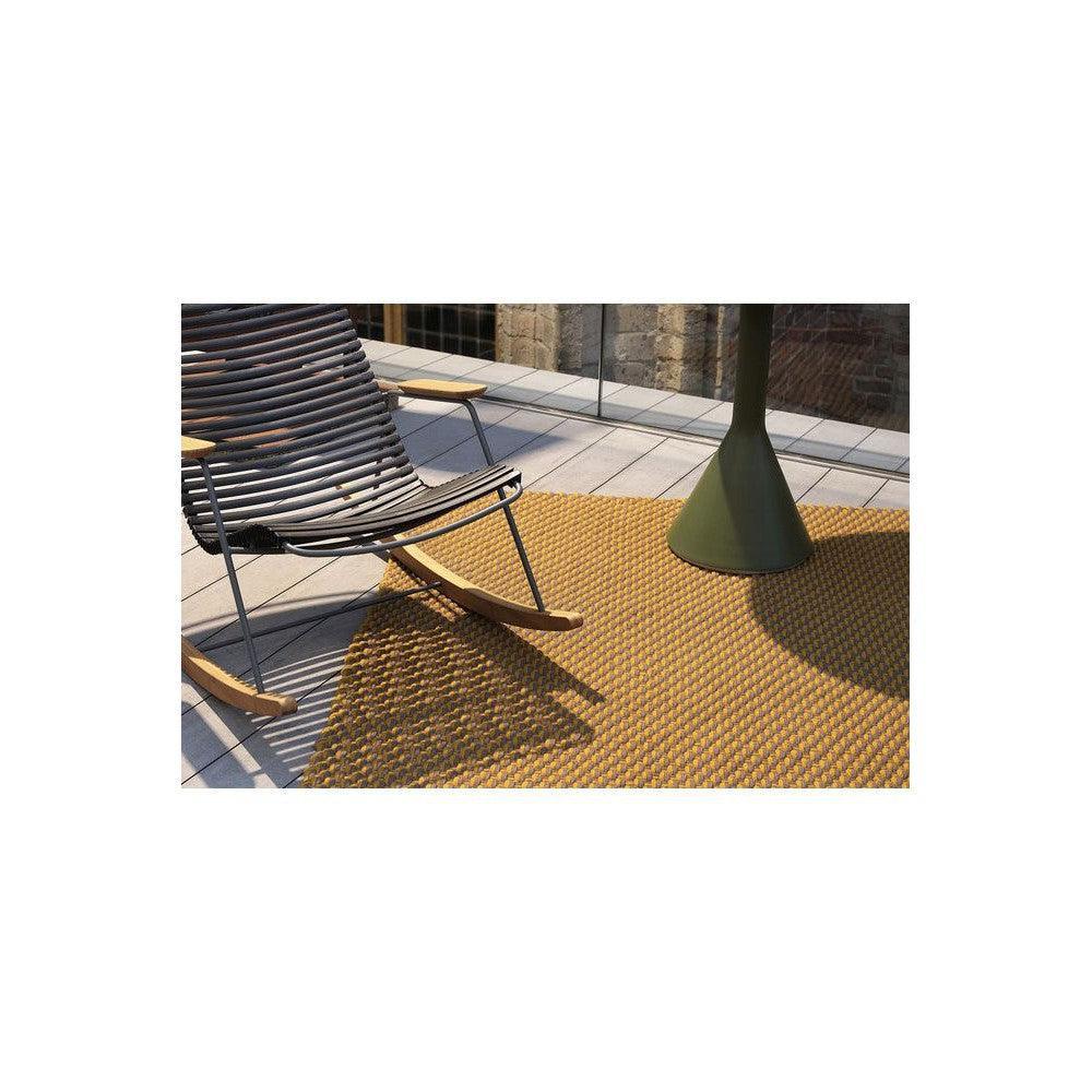B&C Lace Mustard-taupe Outdoor Designer Rug