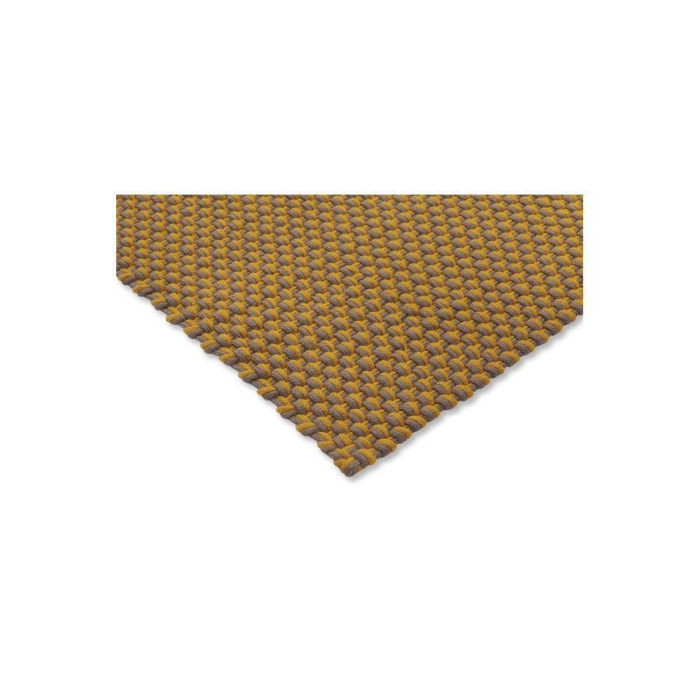 B&C Lace Mustard-taupe Outdoor Designer Rug