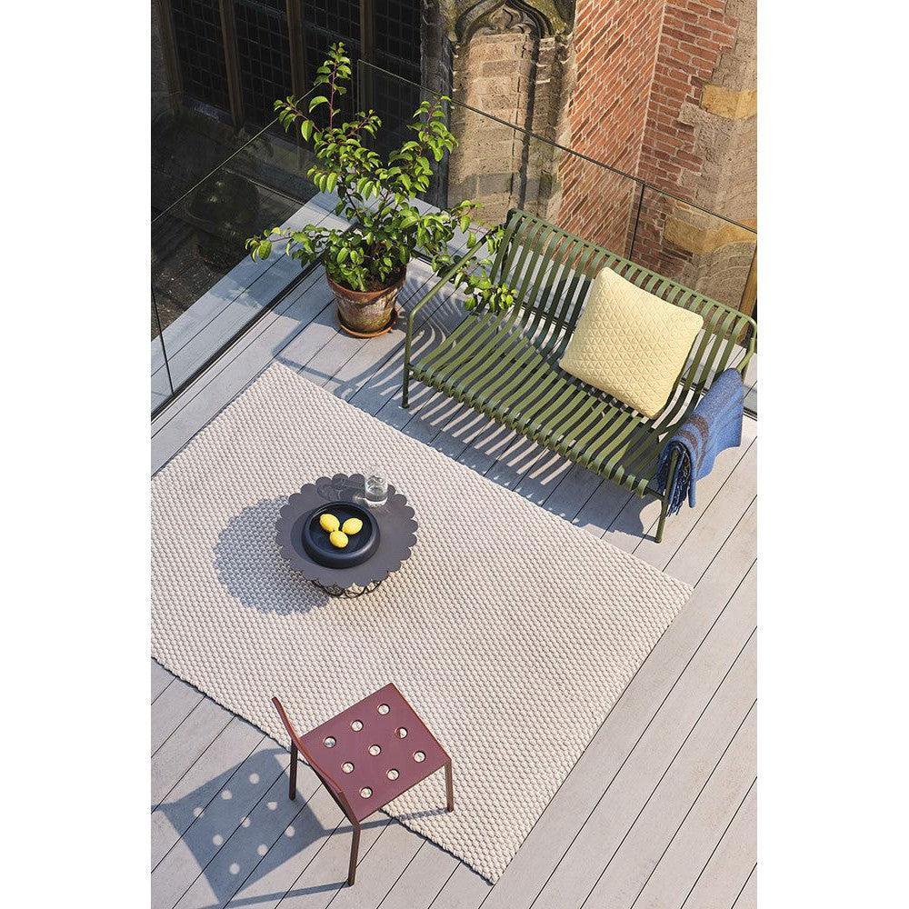 B&C Lace Sage Grey-white Sand Outdoor Designer Rug