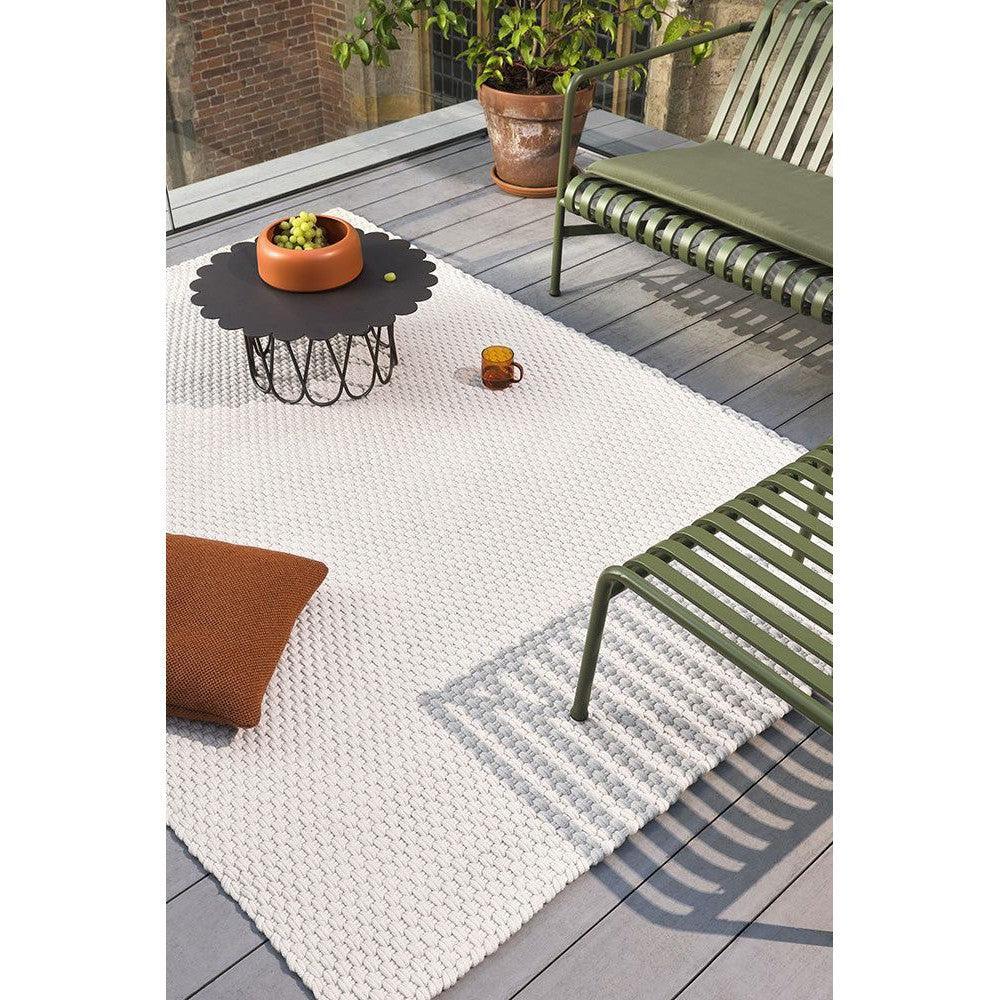 B&C Lace White Sand Outdoor Designer Rug