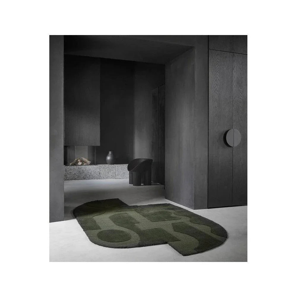 B&C Twinset Mural Forest Pure Wool Designer Rug