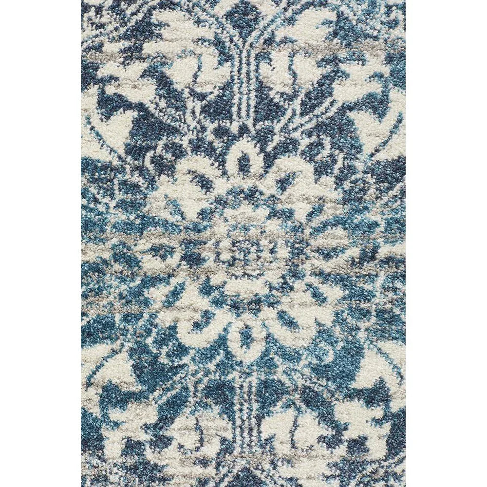 Babylon Blue  Round Rug 2