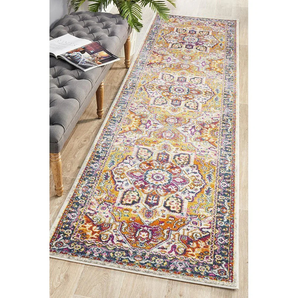 Babylon 207 Multi  Runner Rug - ICONIC RUGS