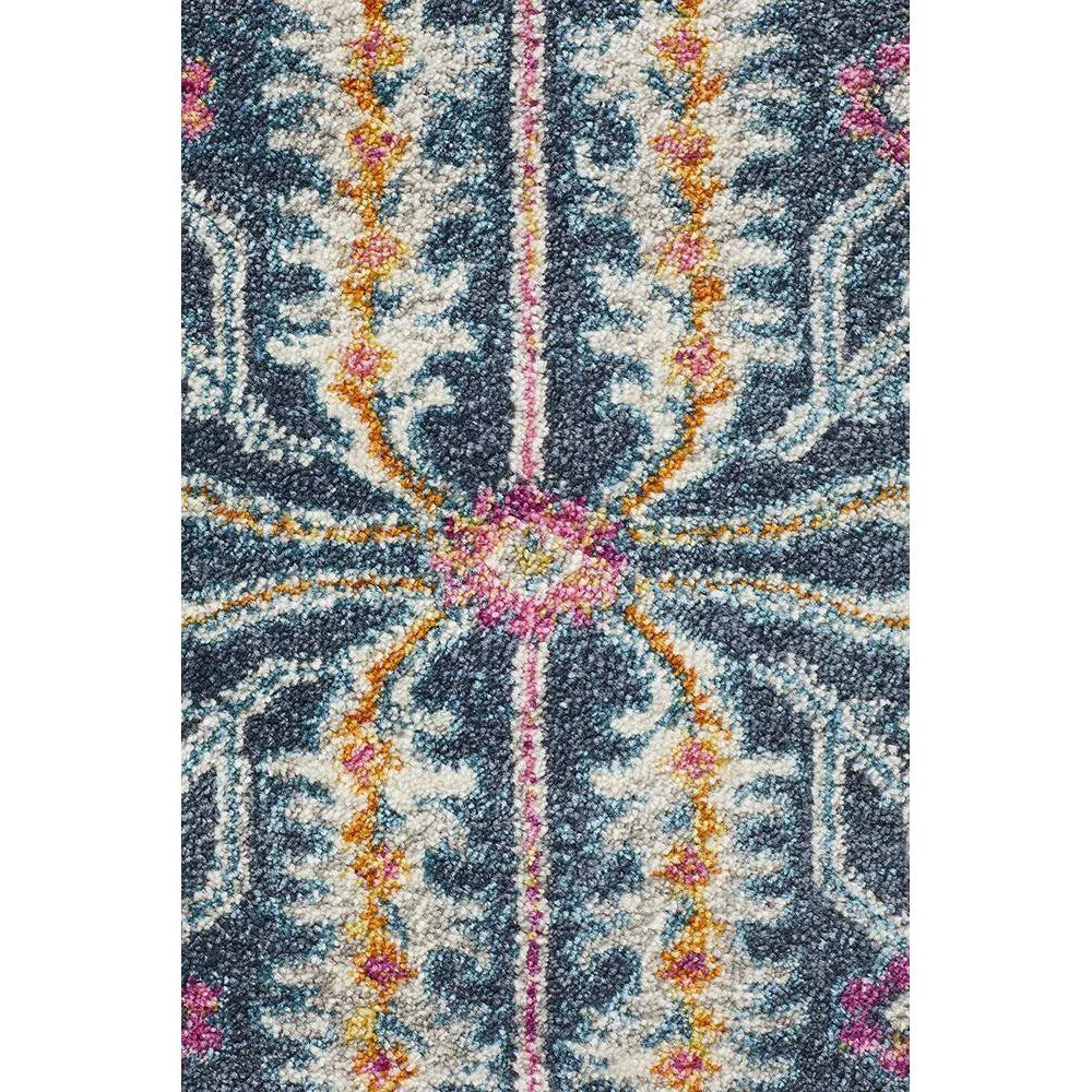 Babylon Navy  Round Rug 2