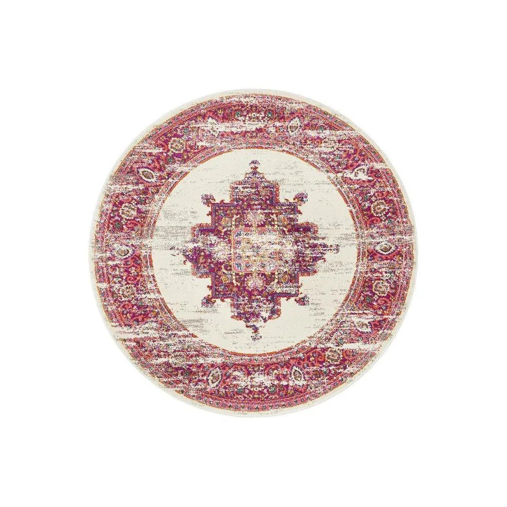 Babylon Pink  Round Rug