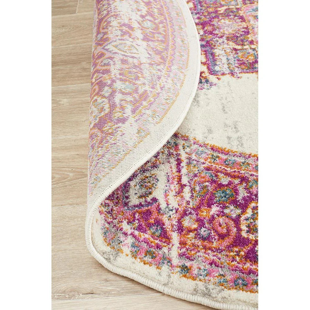 Babylon Pink  Round Rug