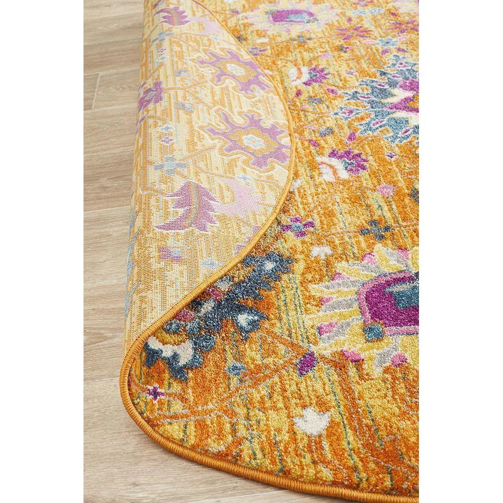 Babylon Rust  Round Rug