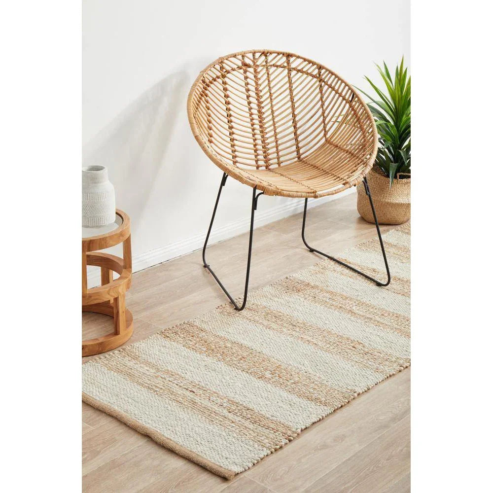 Noosa Natural White Runner Rug - ICONIC RUGS
